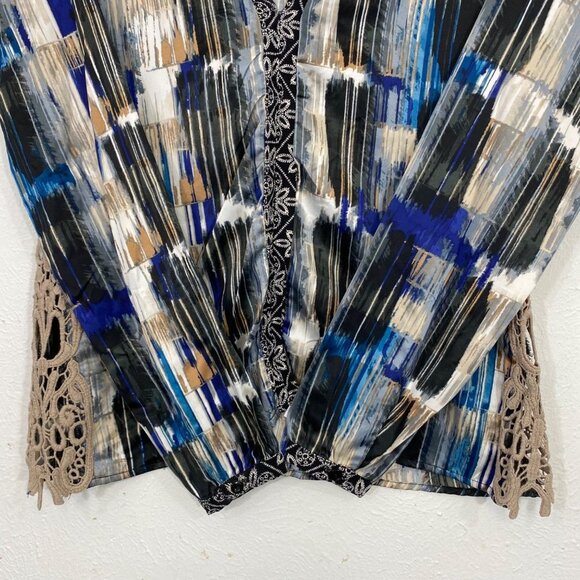 BKE BOUTIQUE PRINTED BLOUSE WOMEN SzS - Picture 6 of 8